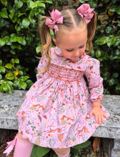 Load image into Gallery viewer, Owl &amp; Hare Smocked Dress by Button Up Baby