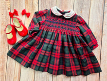 Load image into Gallery viewer, Smocked Tartan Dress by Sarah Louise